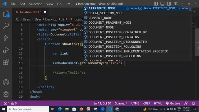 JS LOCATION OBJECT