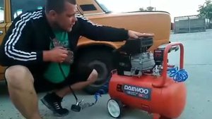 Компрессор Daewoo DAC 50D в действии