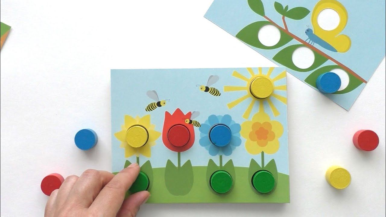 Игровой набор "Цветные пеньки", Краснокамская игрушка смотреть онлайн