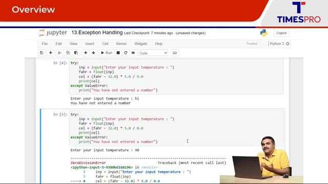 Mastering Exception Handling in Python: A Comprehensive Guide | Free Course | TimesPro.