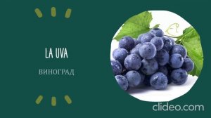 Названия фруктов на испанском языке/Los nombres de las frutas en español.