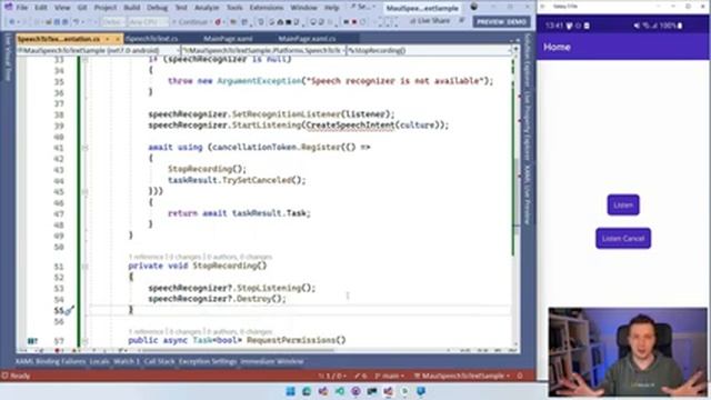Implement Speech-To-Text on Android with .NET MAUI