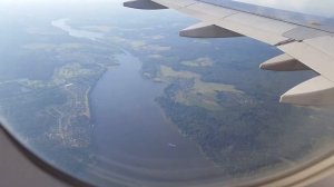 Полет на самолете (над Москвой) / Flight by plane (over Moscow)