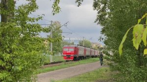 Электропоезд ЭТ2М-049, перегон Новая Деревня - Лахта