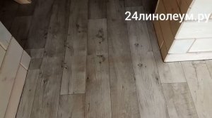 Укладка линолеума на деревянный пол без приклейки со сваркой швов
