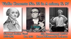 Viotti: Violin Concerto No. 22, Accardo & Boncompagni (1962) ヴィオッティ ヴァイオリン協奏曲第22番 アッカルド