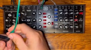 Behringer Model D "Wonky Arpeggiator" Patch - Dual Pulse LFO VCO Mod
