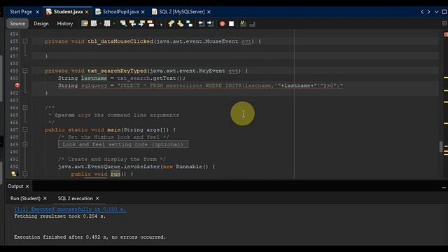 Search data from MySQL Database - Netbeans 17 with MySQL Server Database - Java with Maven смотреть онлайн