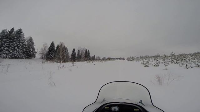 Поездка на снегоходе Palaris Widetrak LX ч.1 смотреть онлайн