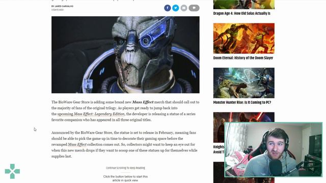 Mass Effect (ME) Legendary Edition Latest News Garrus Collectable **CONFIRMS** Release Date? смотреть онлайн
