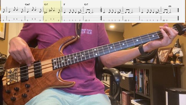 Girl From Ipanema by Antonio Carlos Jobim Isolated Bass Cover with Tab