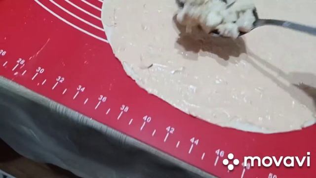 Тортилья с курицей, сыром и грибами. Пальчики оближешь!