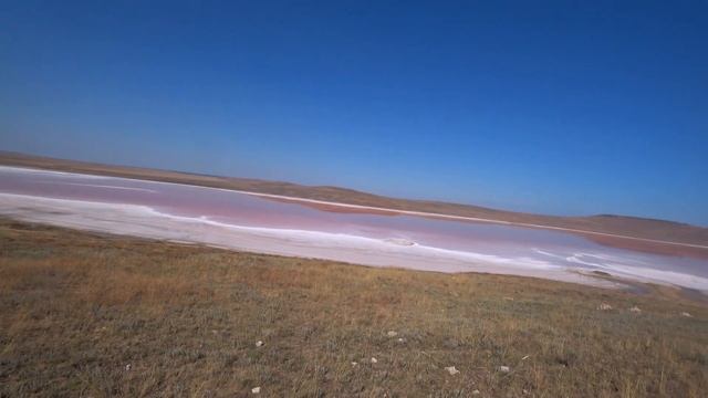 Красивая природа КРЫМА - Розовое Кояшское озеро/Дикие чистые пляжи черного моря/Заповедник Опук