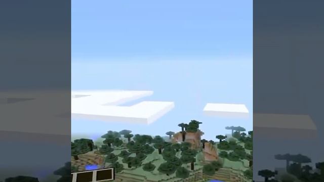 ВЫСОКО ВЗЛЕТЕЛ в MINECRAFT / Творческий Режим #shorts