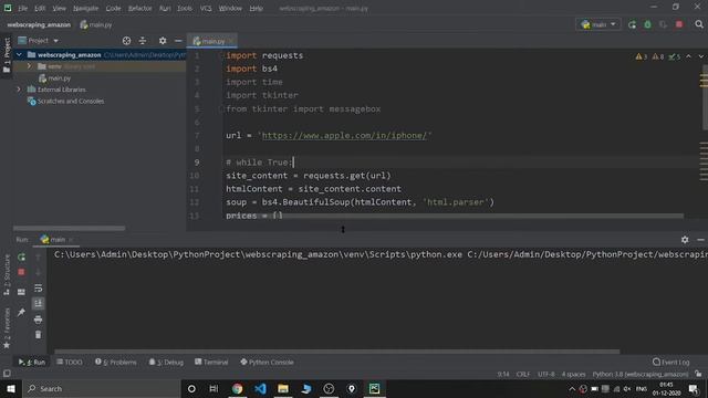 Python : Webscraping Apple Website to get Iphone at Best Price using Python | Python Project