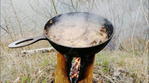 Жареная печень Оленя с луком и сметаной!