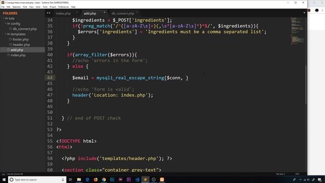 PHP Tutorial (& MySQL) #30 - Saving Data to the Database смотреть онлайн