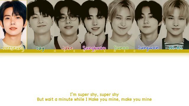 |AI COVER| HOW WOULD ENHYPEN SING 'SUPER SHY' BY NEW JEANS (Color Coded Lyrics) смотреть онлайн