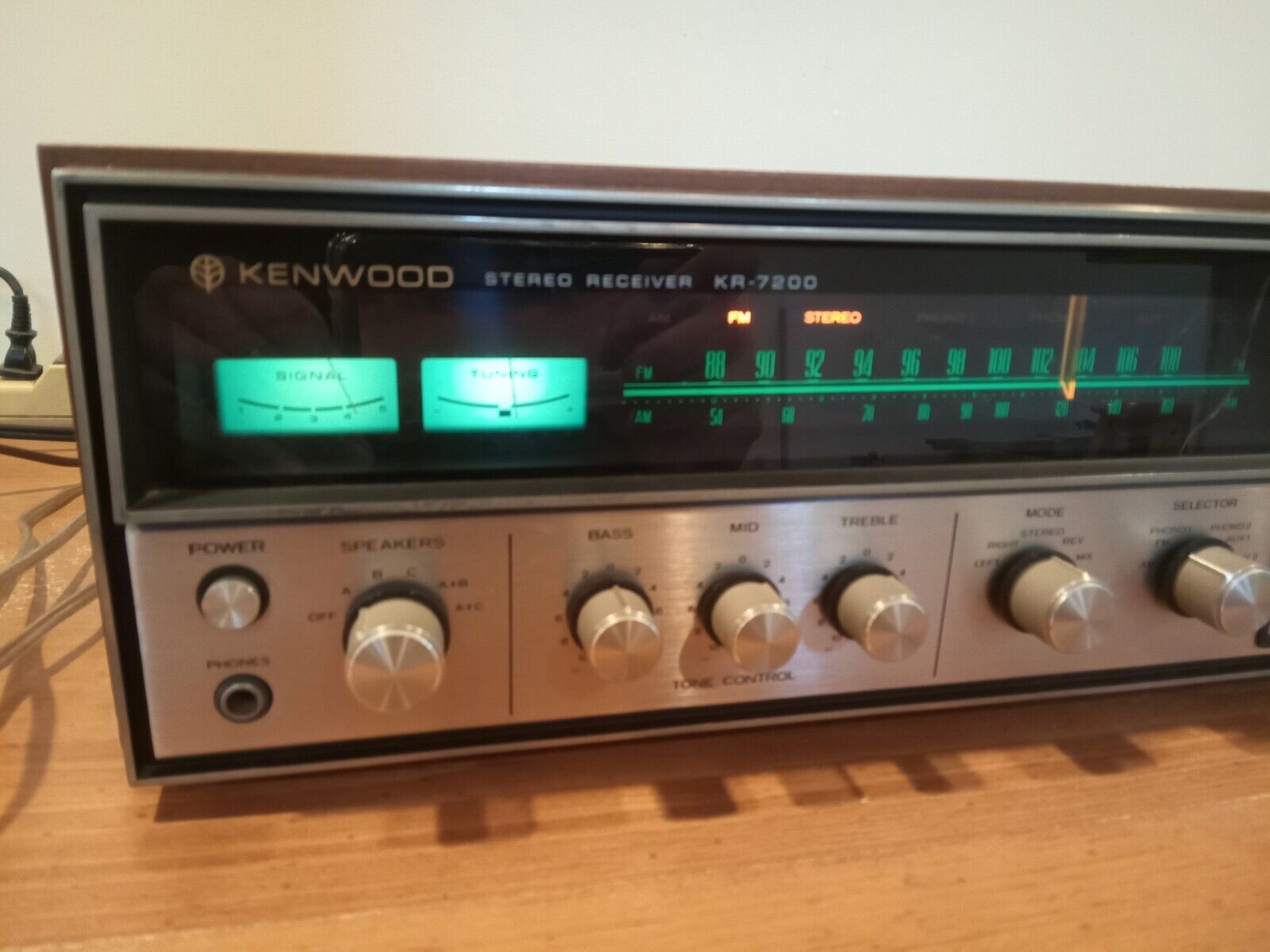 1972  ГОД -Kenwood KR-7200 Stereo Receiver vintage-ЯПОНИЯ.