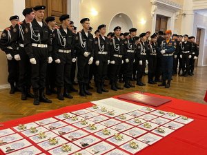 Более 180 первокурсников Ярославского кадетского колледжа дали клятву кадет