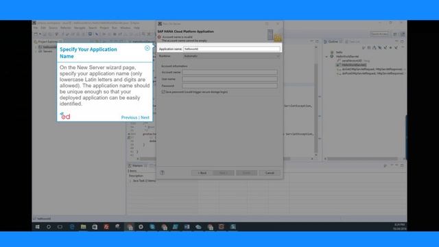 SAP: Deploying Your HelloWorld Application on the Cloud from Eclipse IDE смотреть онлайн