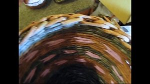 Как завершить плетение корзины.  Часть 5. 2.