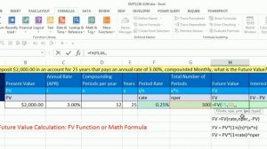 Excel Magic Trick 1138: Basic Future Value Calculation: FV Function or Math Formula