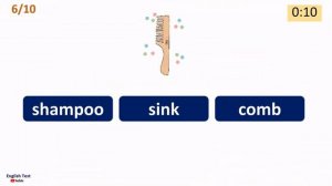 Bathroom Vocabulary Quiz for Kids