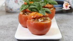 Такие же, как перцы, только вкуснее! ПОМИДОРЫ, ФАРШИРОВАННЫЕ МЯСОМ И РИСОМ