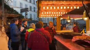 Париж - Bonjour холодная субботняя прогулка прямая трансляция 25 ноября 2023 г.