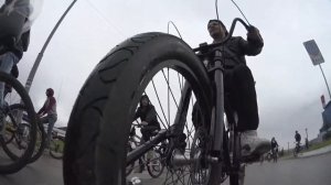 ТЕСТ КРЕПЛЕНИЯ ЭКШЕН КАМЕРЫ НА ВЕЛОСИПЕД Test mounting yf Camera Action Bike