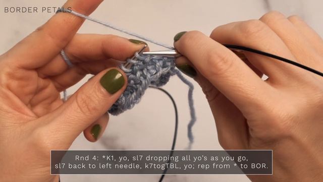 Easy, Step-by-Step Instructions to Knit a GORGEOUS, Flower Petal Border – The Allium Accessory Trio смотреть онлайн