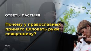 Почему у православных принято целовать руки священнику?