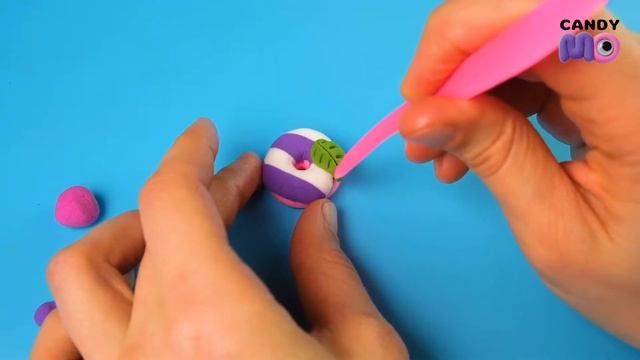 Как слепить пончик. Легкий пластилин, набор для лепки CandyMo смотреть онлайн
