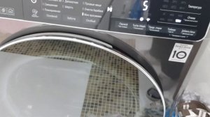 LG F2T9GW9P отжим 1200 об/мин с пустым барабаном