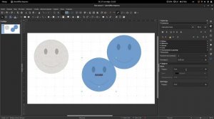 Операции с графическими объектами в LibreOffice Impress.