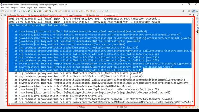 REST Assured API Testing Tutorial Chapter-06 | Log4j Logs in Rest Assured API Automation