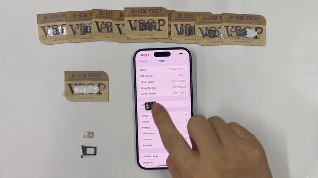 R-SIM VSOP With 3M Sticker Unlocking Card For IOS17 Iphone5-15 15pro Max