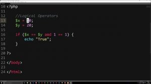 12 Logical operators - PHP Beginners tutorial