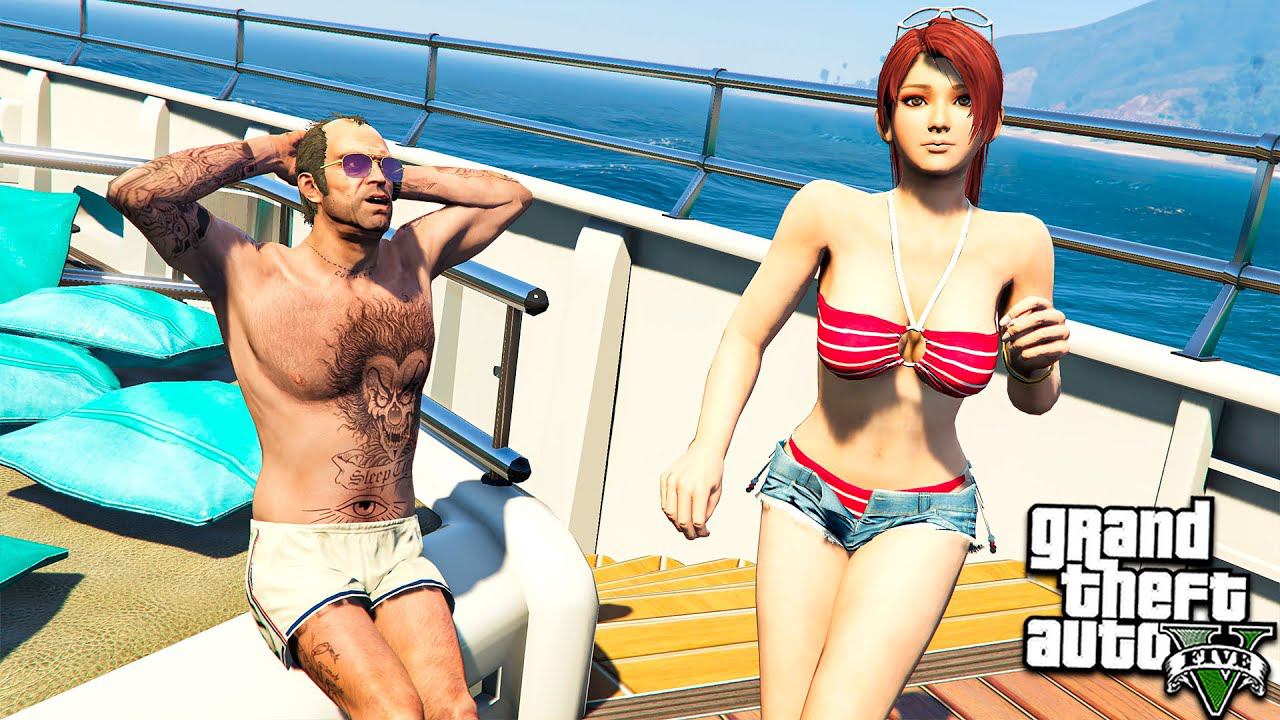 ТРЕВОР НАШЁЛ СЕБЕ ДЕВУШКУ РЕАЛЬНАЯ ЖИЗНЬ В ГТА 5 МОДЫ! ОБЗОР МОДА В GTA 5! ИГРЫ ГТА ВИДЕО MODS