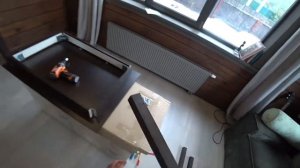 Видео-инструкция. Сборка обеденного стола Kitchen table 1 Hesby