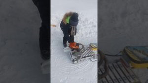 Самодельный детский снегоход