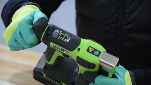 Аккумуляторный степлер Greenworks G24CS10 обзор и тест смотреть онлайн