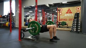 Ягодичный мост со штангой лёжа на скамье / BB Hip Thrust