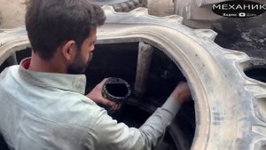 Как отремонтировать старые шины трактора и вернуть их на дорогу