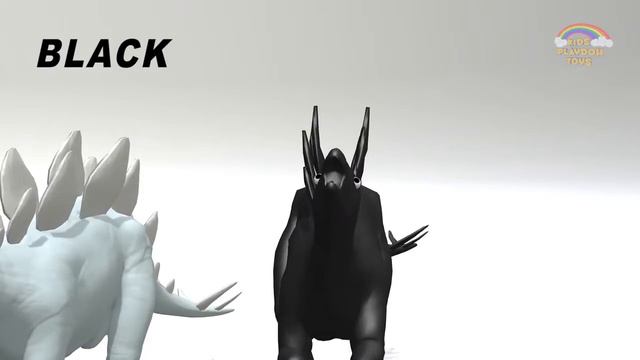 Узнайте цветов для детей с стегозавра животных транспортер для детей | Цвета, обучение видео смотреть онлайн