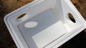 Make an extra-large feral cat shelter from styrofoam coolers