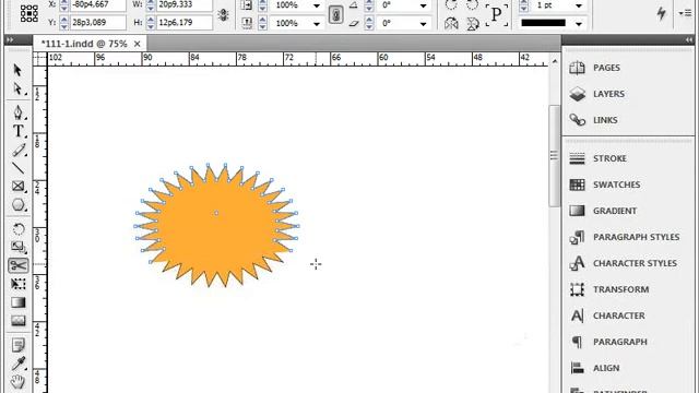Инструмент Scissors в Adobe InDesign CS4 (16/41) смотреть онлайн
