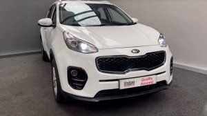 KIA SPORTAGE 1 6 2 ISG 5d 130 BHP in pearl white  FOR SALE NORTH EAST