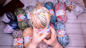 Подробный обзор пряжи Alize Verona и Yarnart Heritage.